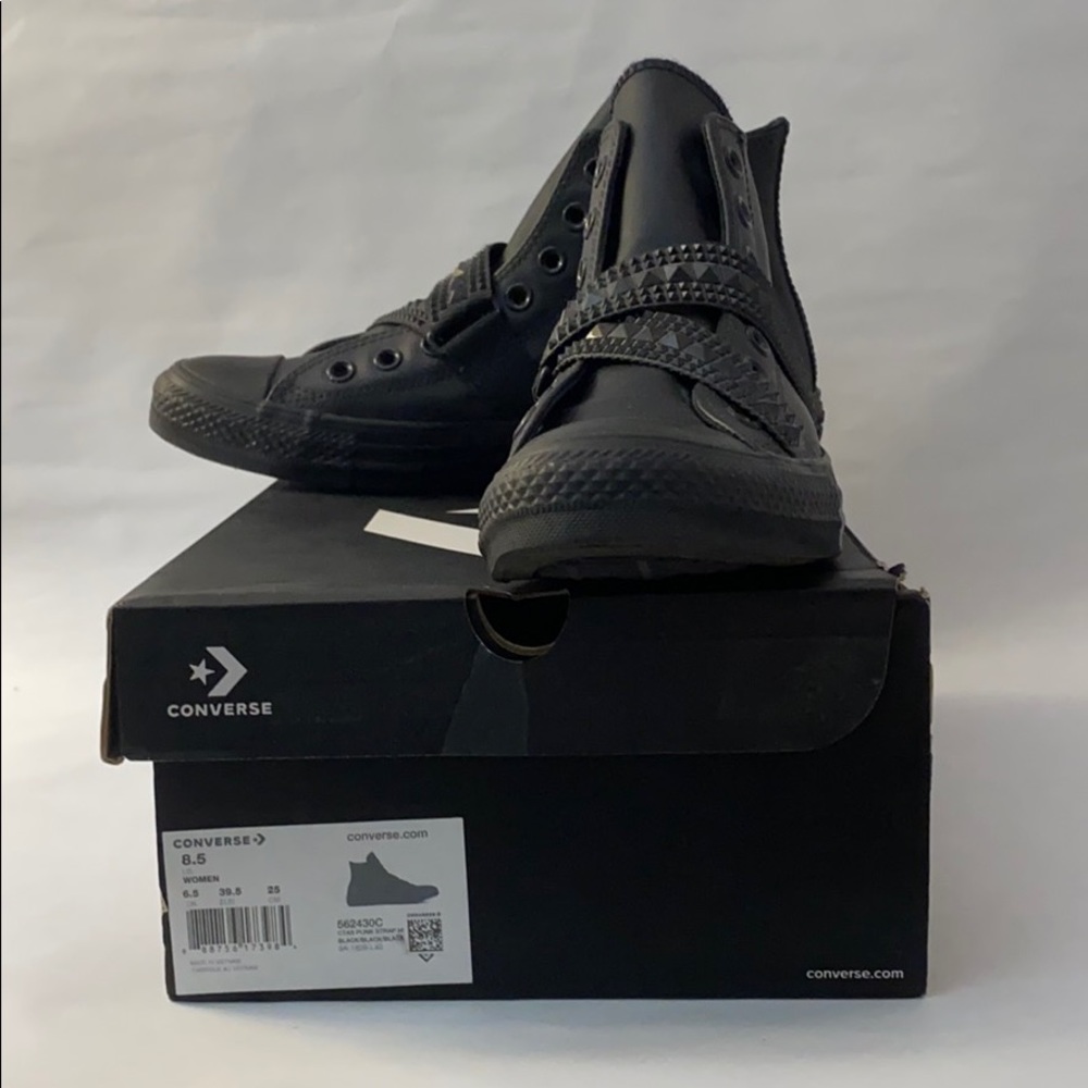 Converse Punk Strap Slip-on Leather Hi-tops